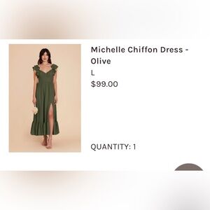 Birdy Grey Bridesmaids Dress in Olive